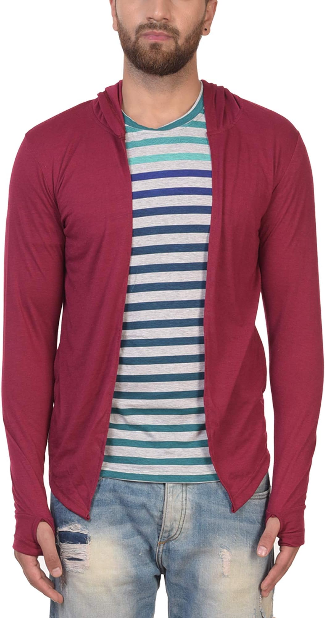 Men's Cotton Hooded Shrug