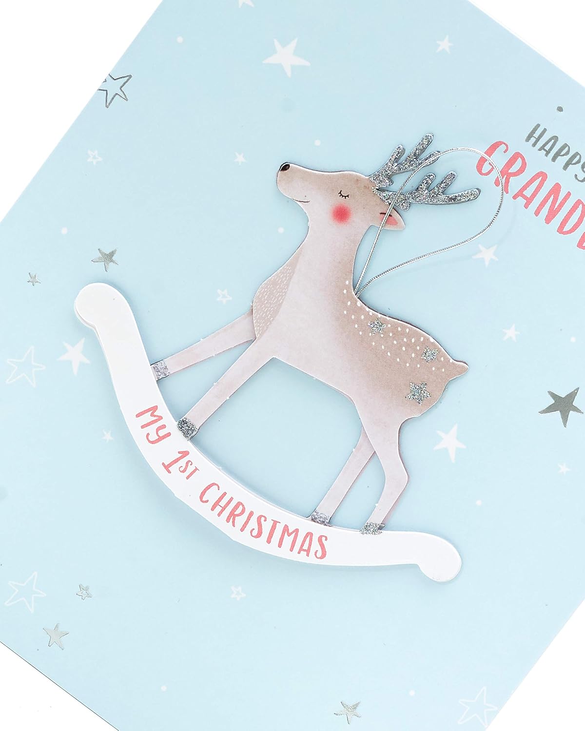 Granddaughter's First Christmas Card- Cute Reindeer Christmas Card For Baby Girl- Christmas Cards for Kids- Gift Card For Him- First Christmas Gifts - Image 5