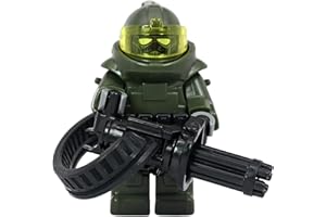 Modern Brick Warfare Custom Juggernaut Warzone Minigun Soldier Minifigure