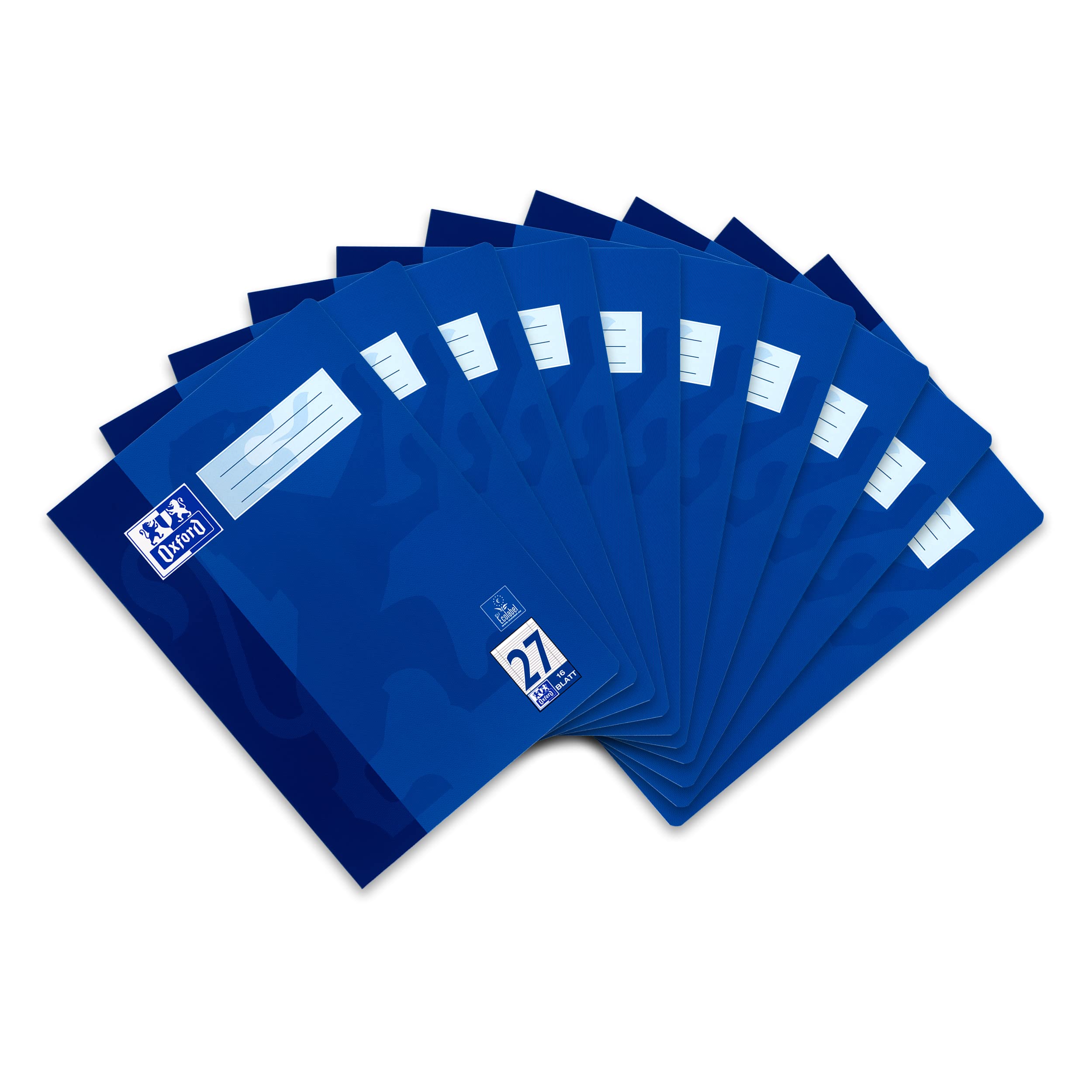 Oxford Exercise Book A4 16 Sheets Line Style 27 Lined Pack of 10