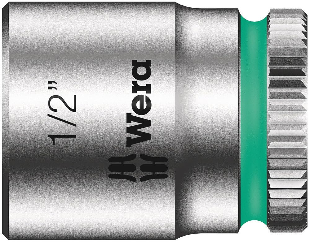 Wera 05003522001 1/2-Inch 8790 HMA Zyklop Socket with Hexagon Drive - Silver