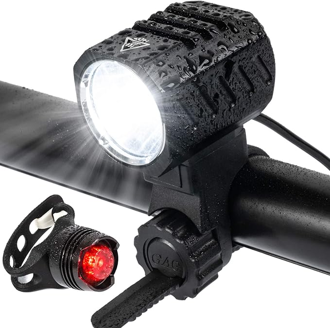Bike Light, 1200 lumens Bicycle Front Light, USB Fast Charging, 4