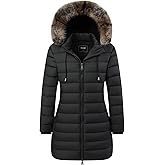 Women's Winter Coat Warm Windproof Jacket | Waterproof Quilted Parka with Detachable Faux Fur-Lined Hood for Cold Weather