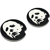 Elektroplate Michael Myers Automotive Ceramic Coasters Set of 2 | Officially Licensed Halloween, Durable Non-Slip Absorbent Stone, Universal Fit (2.6