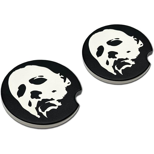 Halloween Michael Myers Y El Logotipo Del Título Llavero Relleno Esmalte, Multi Colorido