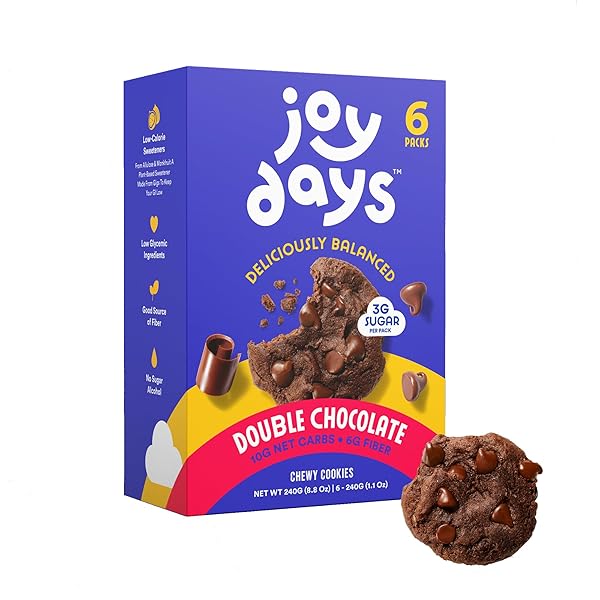 JOYDAYS CHOCOLATE COOKIES, LOW SUGAR, HEALTHY SNACKS FOR...
