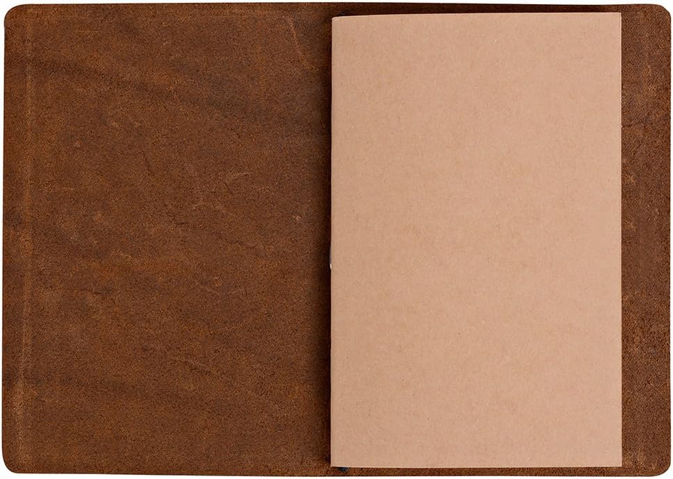 newestor Pocket Travelers Notebook, Refillable Leather Travel Journal for Men & Women - Image 4