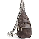 BOSTANTEN Small Sling Bag for Women Leather Crossbody Bags Fanny Pack Chest Bag for Travel