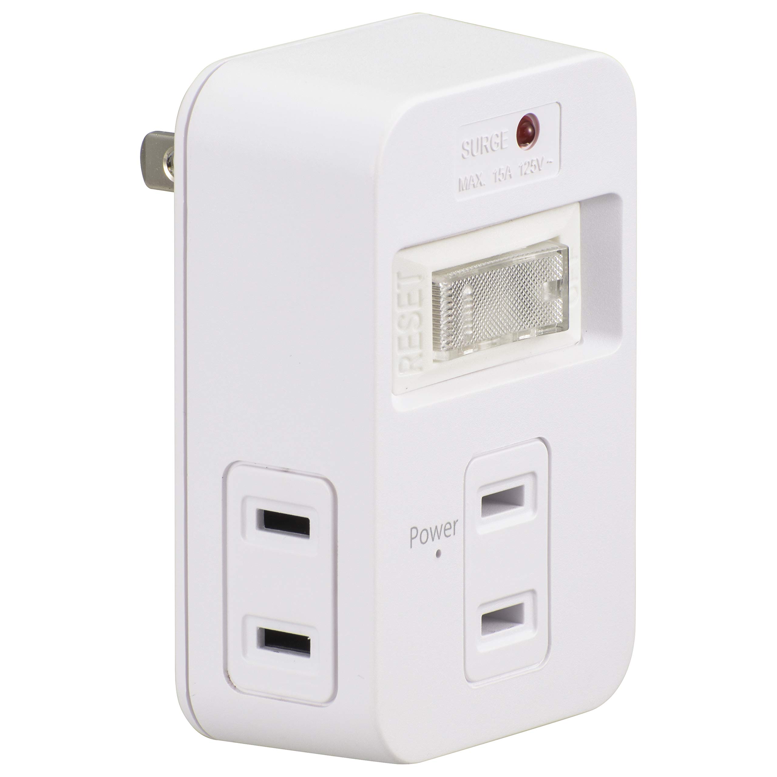 オーム電機 発煙ガードスイッチ付タップ 3個口 HS-TMP3HS3-W 00-5183 OHM商品画像