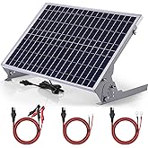 SUNER POWER 30W 12V Solar Battery Charger Maintainer, Built-in Smart MPPT Charge Controller, Adjustable Mount Bracket, Waterproof 30 Watt Solar Panel Kits for Car Automotive Boat Marine RV Trailer