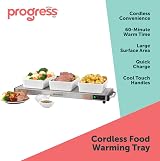 Progress Cordless Large Hot Plate 1200W Buffet Warmer 60min Warm 15min Charge view 2