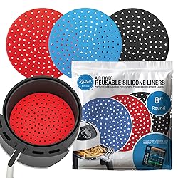 Reusable Air Fryer Liners 3 Pack for 5-7QT Fryers