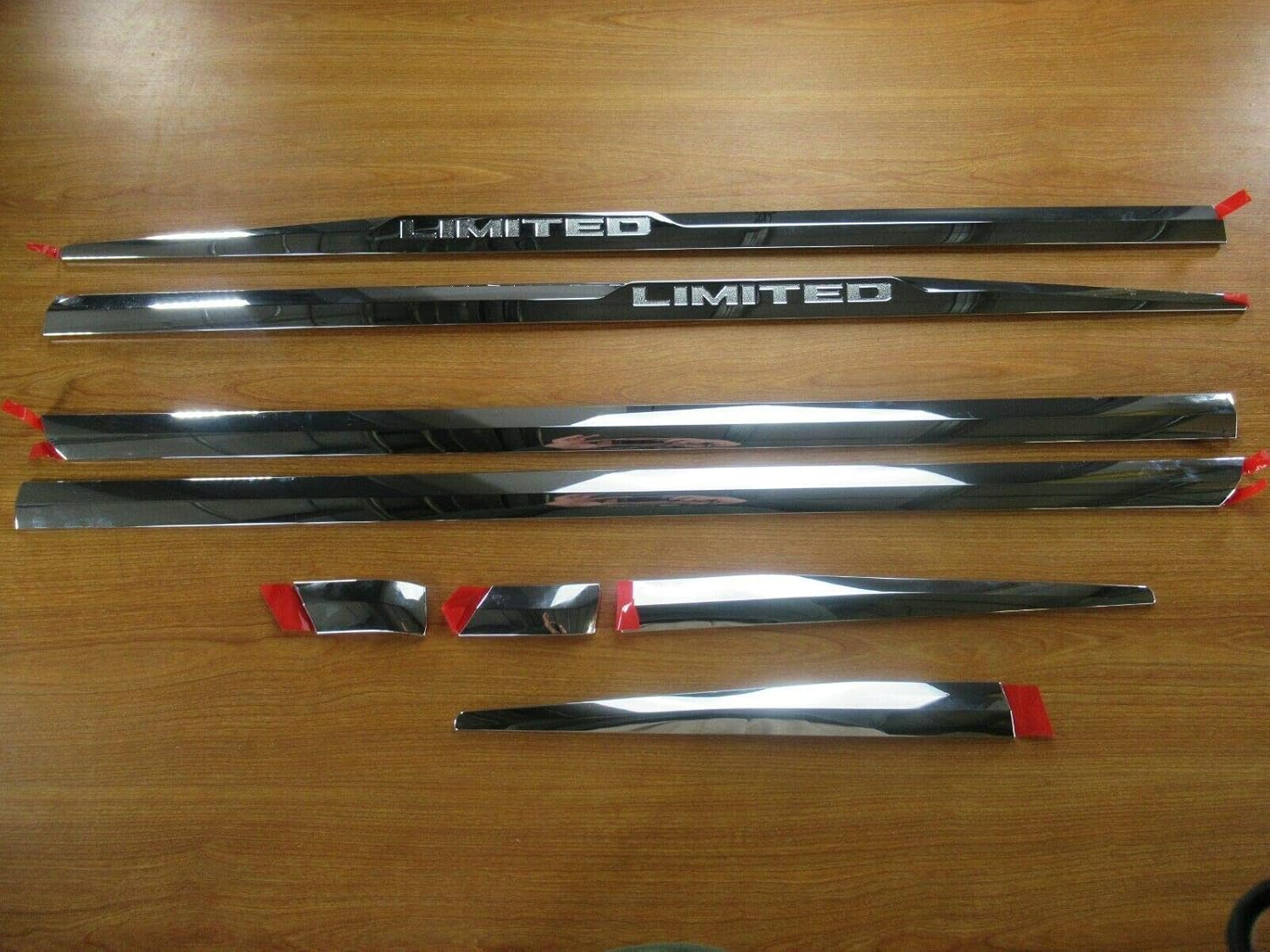 Ram 1500 2500 3500 Laramie Limited Right & Left Door Chrome Trim Molding Kit OEM Door