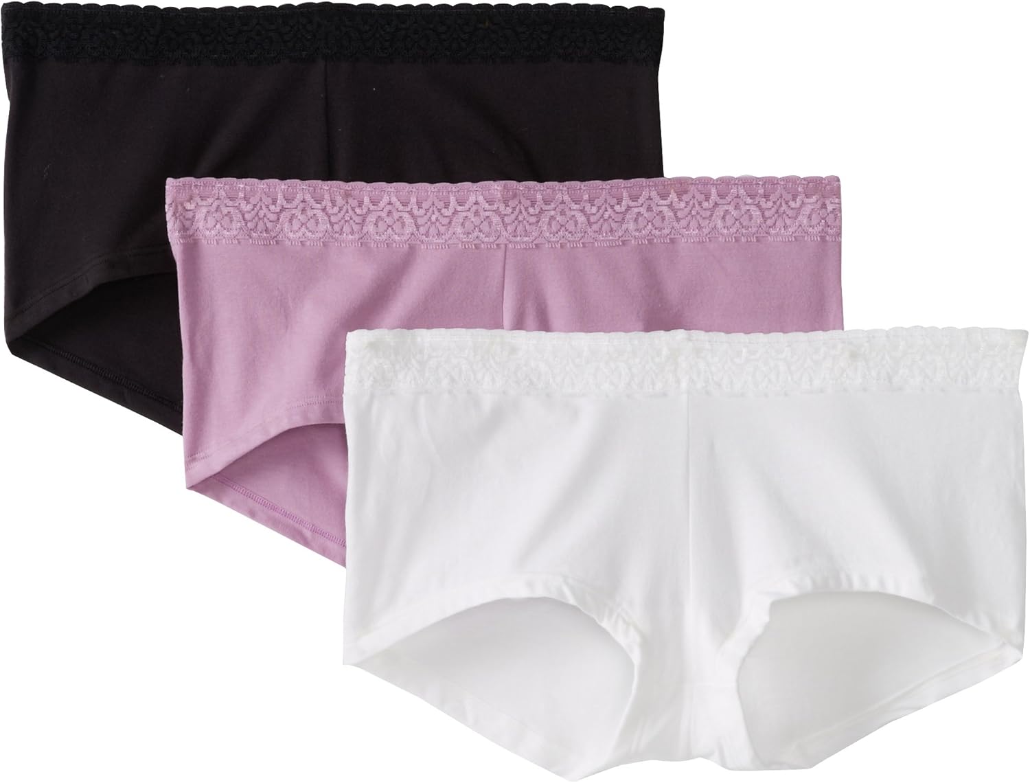 Panties 2Pack Hanes Women's Cotton Stretch Boy Briefs Panties Assorted
