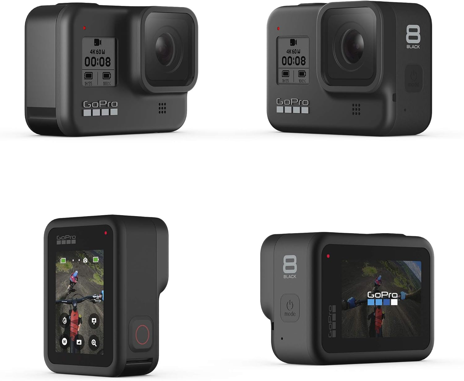 GoPro HERO8 Black - Waterproof Action Camera with Touch Screen 4K Ultra HD Video 12MP Photos 1080p Live Streaming Stabilization : Camera & Photo