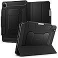 Spigen for iPad Pro 11 inch Case M2 4th Generation (2022) / 3rd Generation (2021) / 2nd Generation (2020) / 1st Generation (2018), Rugged Armor Pro Protective Tri-Fold Cover with Pencil Holder, Black