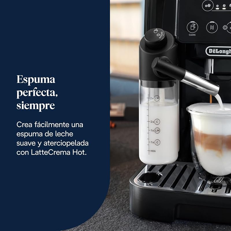 Magnifica Start - Cafetera Superautomática 4 Bebidas Negro
