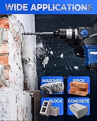 COMOWARE SDS Plus Rotary Hammer Drill Bit Set