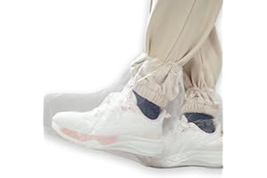 XLANMAY Rain Shoe Covers Disposable Boot Covers Elastic Plastic Shoe Covers for Rain Portable Waterproof Shoes Cover for Men Women Rainy Outdoor Indoor (10pack,5pairs)