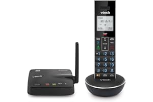 VTech LS6331 Expandable Cordless Phone with DECT 6.0 Desk/Wall Mountable Transmitter, Bluetooth Connect-to-Cell, Full Duplex 