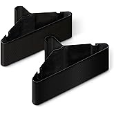 Amazon Basics Space Saving Plastic Clothes Hangers, Sturdy Closet Organizer for Shirts and Jackets, Adult Size, Black, 50-Pack