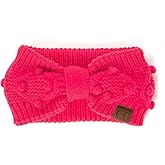 Winter CC Confetti Warm Fuzzy Fleece Lined Thick Knit Headband Headwrap Hat Cap