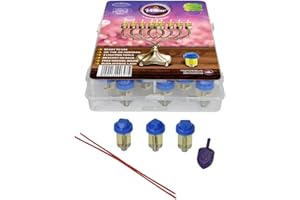 SHALHEVET LIGHT Vehaer 44 Prefilled Cups, 1.45 Burn, Hanukkah, Chanukah Oil, Olive Oil Ready to Use, Fits Most Menorah, FIts Candle Menorahs (Liquid Oil Small)