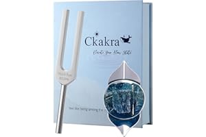 Ckakra Solfeggio Tuning Fork with Natural Crystals Kit, Meditation & Relaxation gift for women, Calming Tools,852Hz Solfeggio Frequency Third Eye Chakra