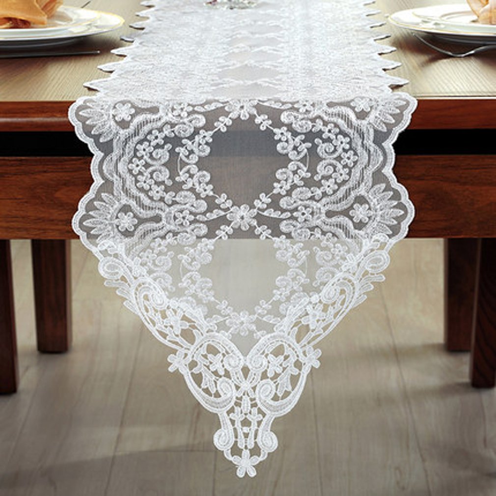 Best lace table runner white