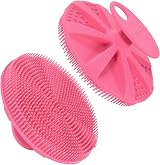 INNERNEED Food-Grade Silicone Body Scrubber Pink Handheld Shower Brush view 1