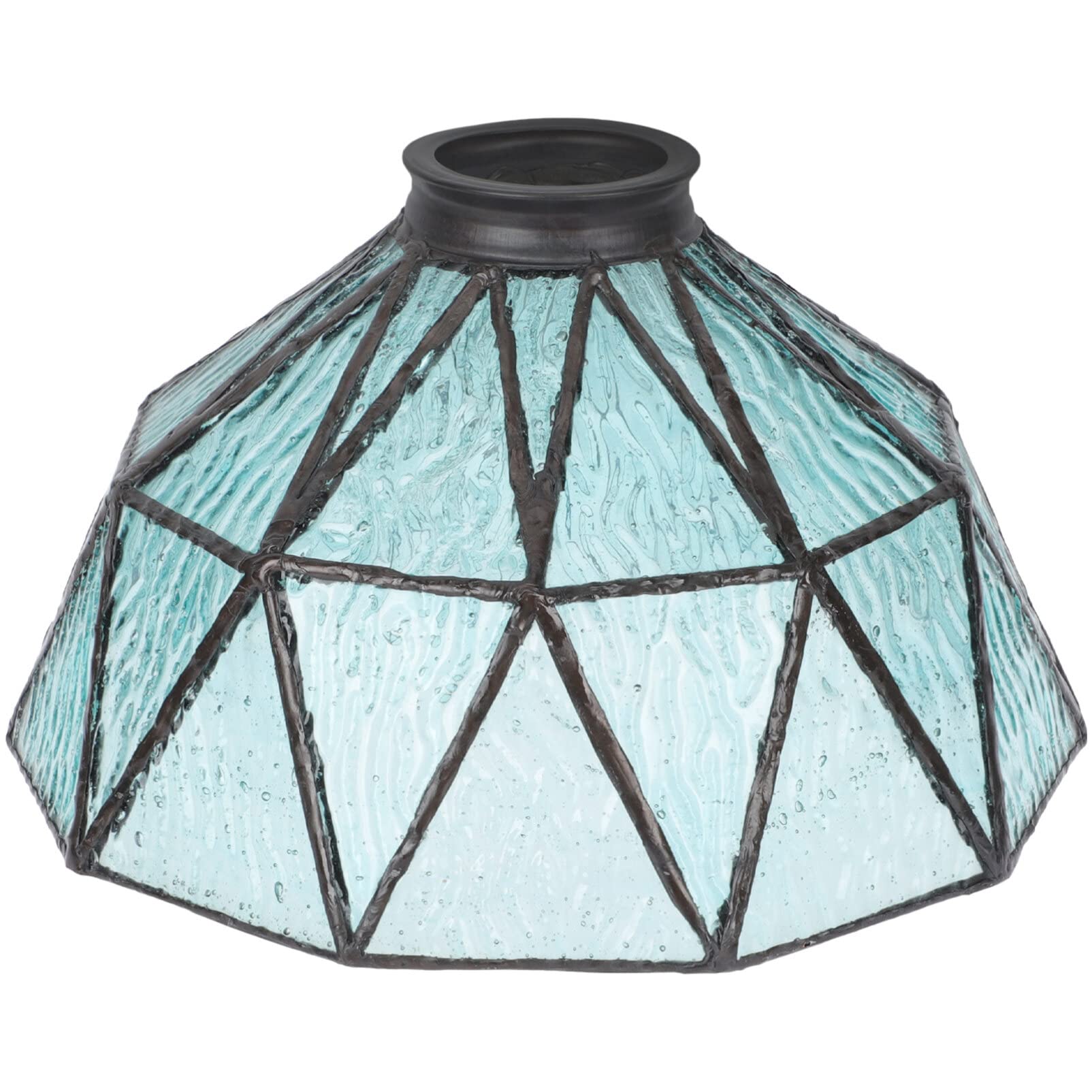 DOITOOL Glass Lamp Shade Replacement Stained Glass Lampshade Pendant Lamp Shade Replacement Lampshade for Table Lamps Floor Lamp Ceiling Fixture Blue Floor Lamp Shade