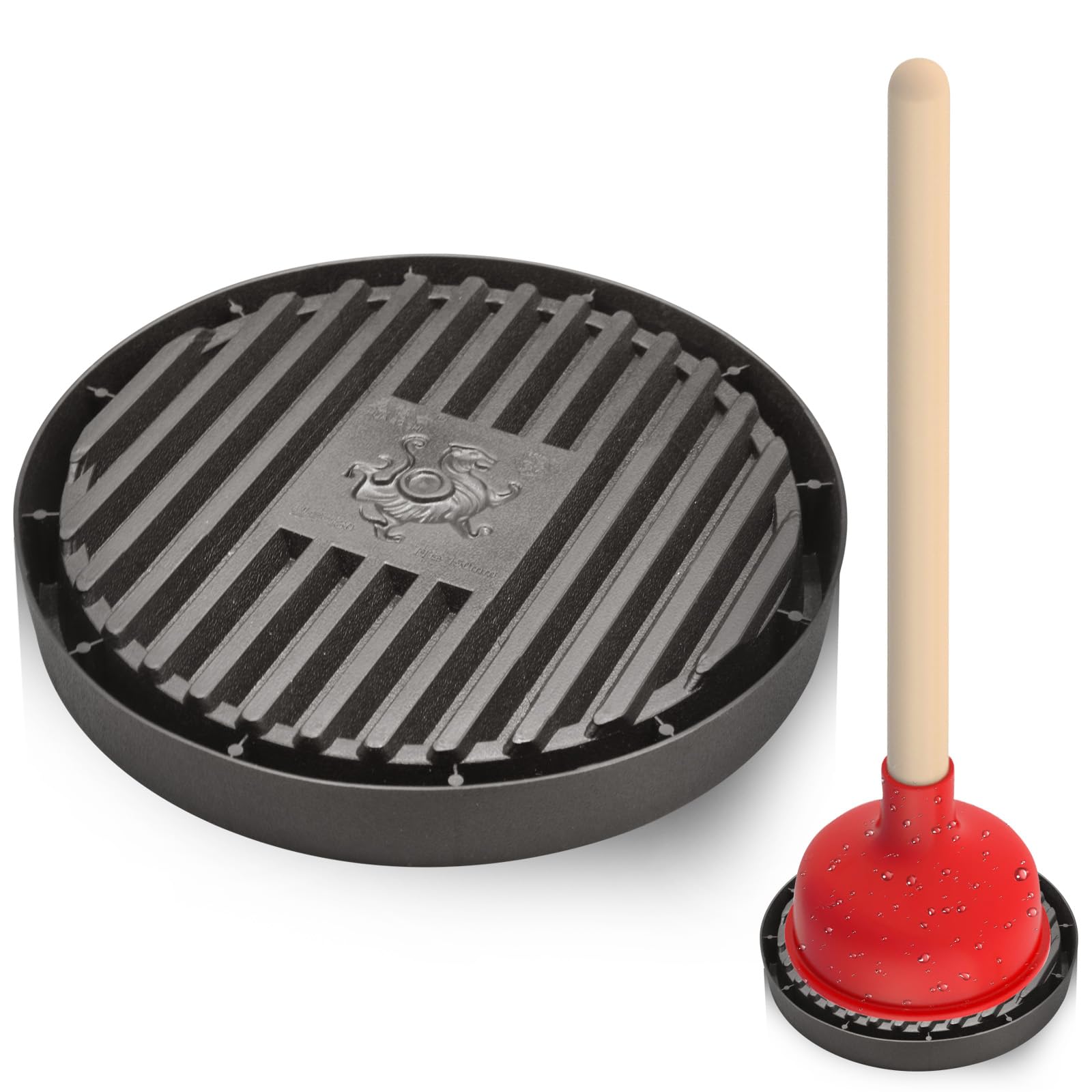 Toilet Plunger Holder, Plunger Tray Air Drying Mat for Bathroom Plunger, Plunger Mat Toilet Plunger Holder Drip Tray Catches Drips, Plunger Drip Tray Pads for Toilet Sink, Bathroom Accessories, 7.08in