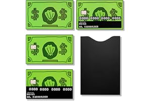 ESLINOP Sea Bucks Credit Card Skin, Credit Card Sticker, Debit Card Skin, Bank Card Skin Funny, Debit Card Stickers Skin, Debit Card Skin Stickers Removable, 4PCS Credit Card Decals & 1 PC RFID Card Holder