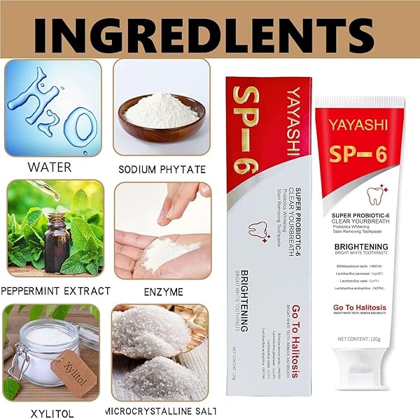 SUPER PROBIOTIC SP-6 TOOTHPASTE, ULTRA WHITENING,FRESH BREATH, TOOTHPASTE 4.9 OZ