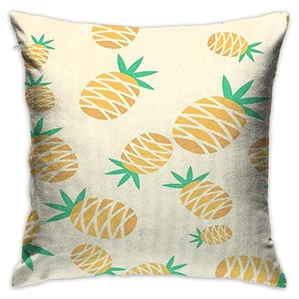 Amazon Com Throw Pillow Cover Yellow Pineapple Decorative Pillow
