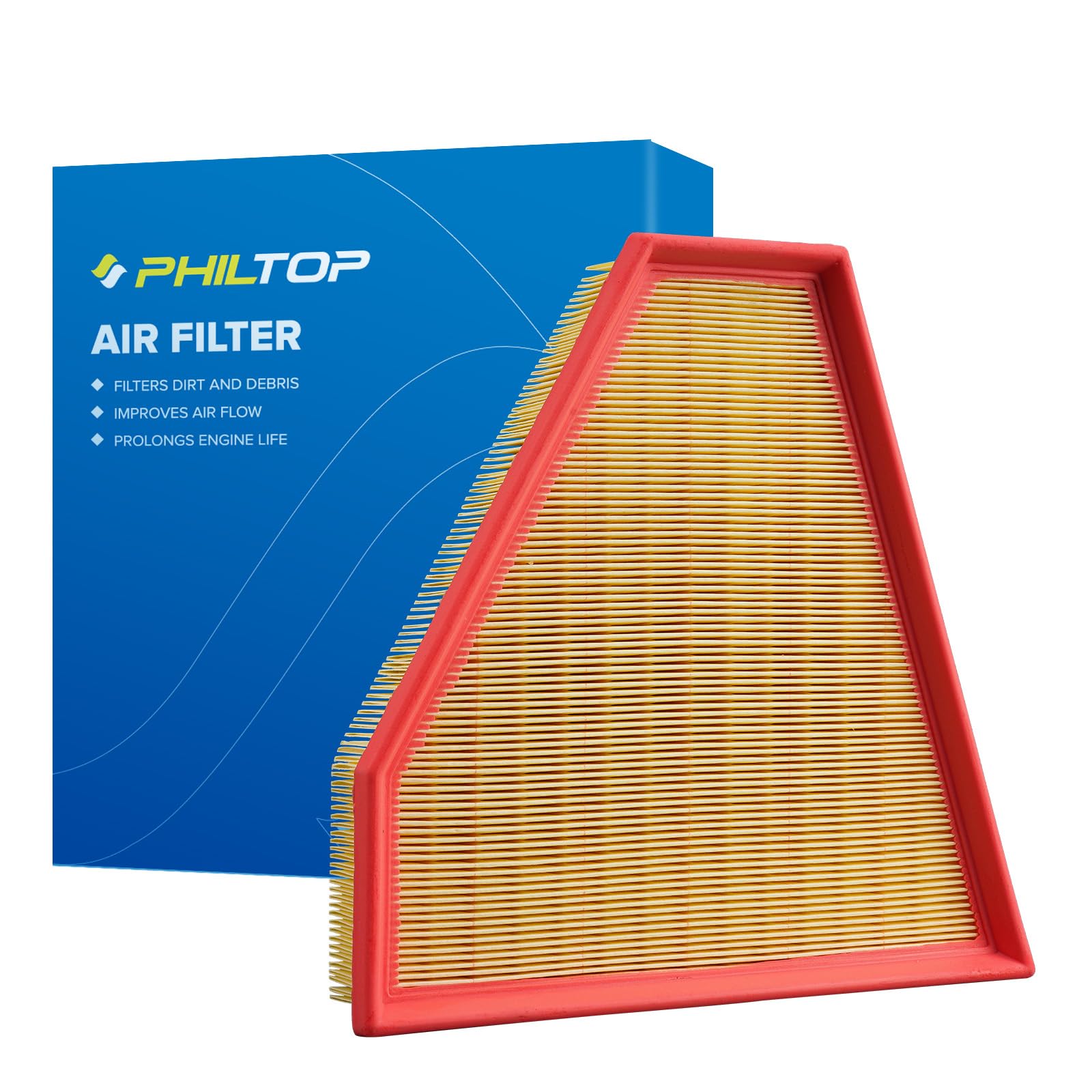 Photo 1 of PHILTOP Engine Air Filter CA10464 Replacement for BMW 328i 3.0L 2007-2013, 328i xDrive 3.0L 2009-2013, 325i 3.0L 2006, 328xi 3.0L 2007-2008, 128i 3.0L 2008-2013, 330i 3.0L 2006, 325xi 3.0L 2006