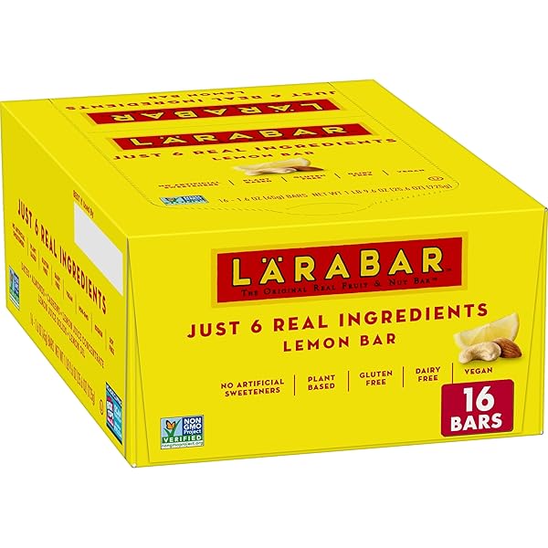 LARABAR LEMON BAR FRUIT AND NUT BARS, GLUTEN...