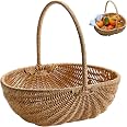 10-Pack Round Fruit Picking Baskets With Handles – Reusable Strawberry, Blueberry Harvest Baskets For Garden
