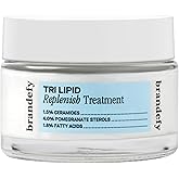 Brandefy Tri Lipid Replenish Treatment - 1.5% Ceramides, 4.0% Sterols, 1.8% Fatty Acids - Peptide Moisturizer, Hydrating Face Cream, Made in the USA (1.6 Oz)