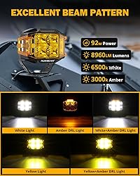 Auxbeam 4 Inch LED Pod Light, 92W V-MAX Series