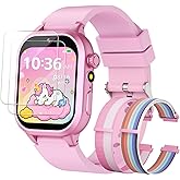 MOFGDNI Smart Watch for Girls - Kids Watch with 39 Games, Built-in Camera, Video Recorder, Alarm, Calculator, Pedometer & Various Wallpapers – Toys for Ages 4-12 Years Old Birthday