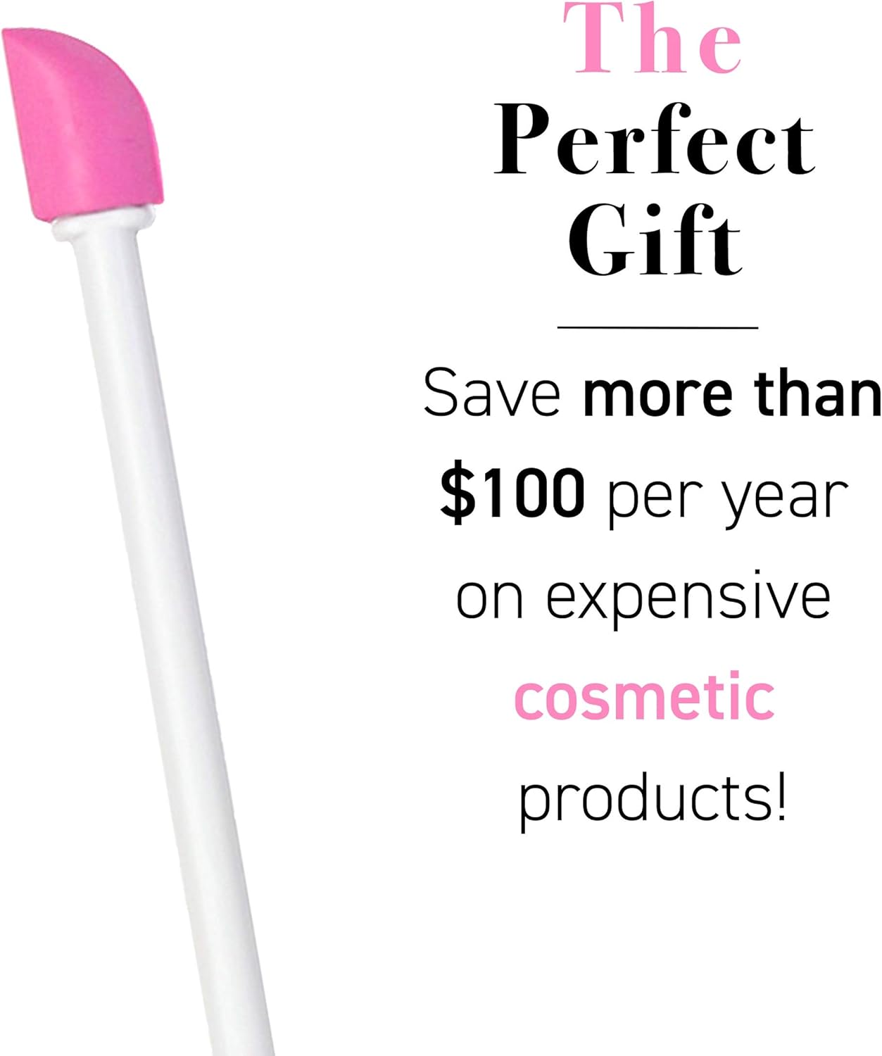 The Spatty, Last Drop Beauty Spatula, 6", Pink, Reusable, Flexible, As Seen On Shark Tank: Health & Personal Care