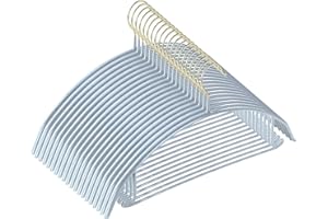 MOPALL Clothes Hangers 20 Pack, Non Slip Hangers Sweater Hanger No Shoulder Bump, 16.5 Inch Wide Durable and Strong Shirt Coat Dress Skirt Suit Hangers with Pants Bar for Laundry & Everyday Use, Gray