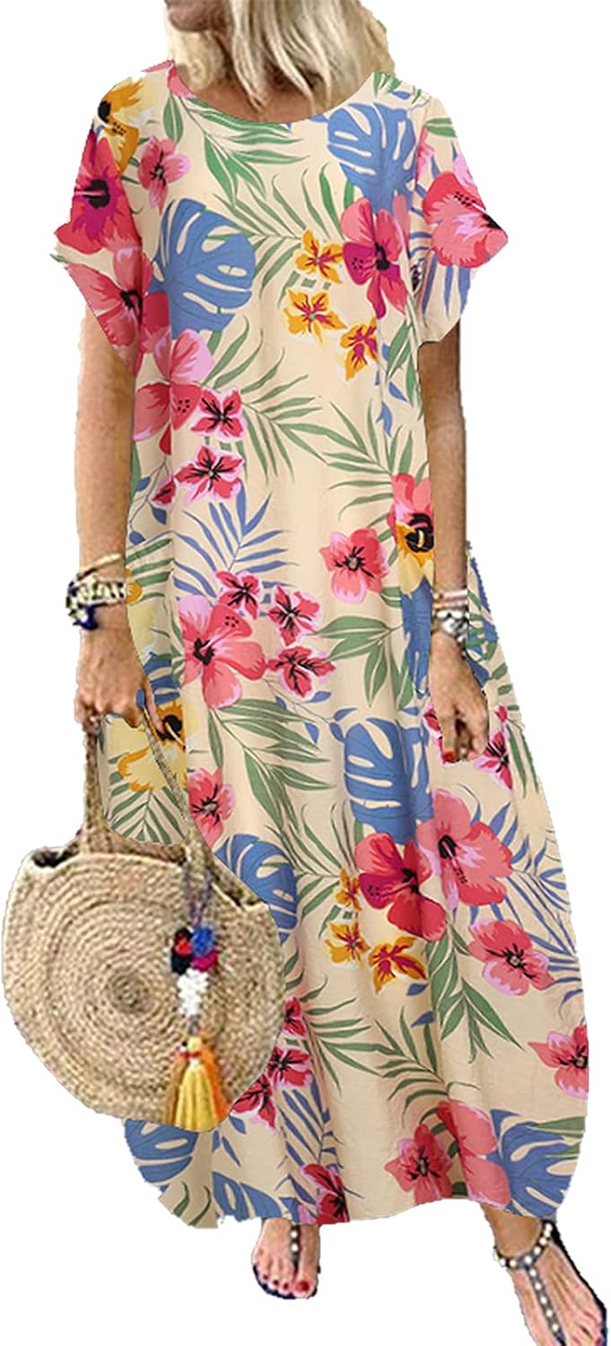 Skirts S 5XL Summer Bohemian Sundress 2021 Women Party Long Dress