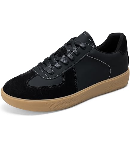casual dress tennis shoes for men Wsvpeto Men's White Leather Sneakers Lace up Sneakers Men,Low Top Orthopedic Comfortable Sneakers with Arch Support,White Shoes for primary-color-multicolor Family Mother And Daughter Unleash your inner risk Fit:Tailored
