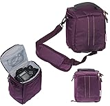 Navitech Purple DSLR & Lens Camera Bag Case For
