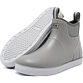 Imyaseiv Rain Boots for Men, Waterproof Ankle Mens Deck Boots Anti-Slip Comfort Rubber Boots Chelsea Garden Shoes for Yard Fishing Outdoor Work