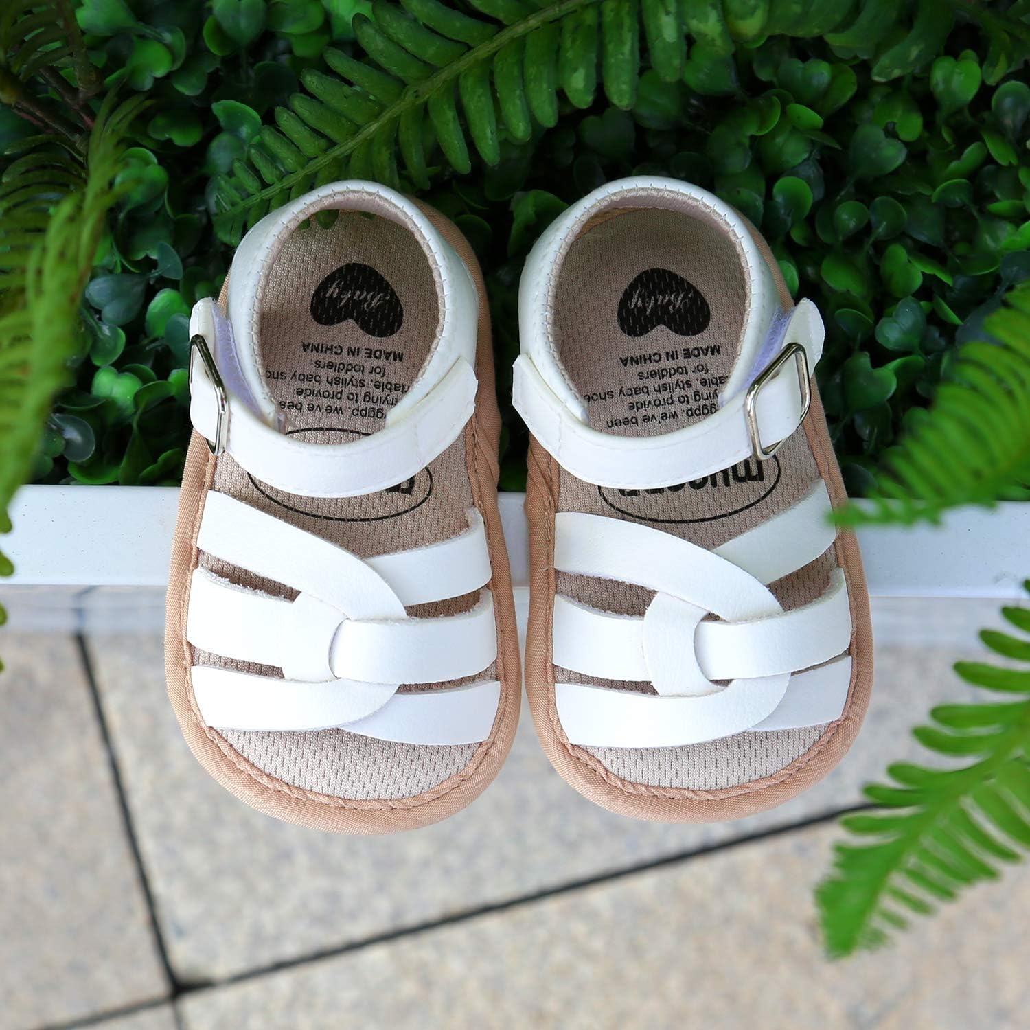  | HsdsBebe Infant Baby Boys Girls Adjustable Strap Sandals Toddler Anti-slip Rubber Sole Meash Breathable Outdoor Beach Slippers | Sandals