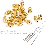 LUTER 15x 0.2mm MK8 3D Printer Nozzles + 5x 0.15mm Stainless Steel Needles view 4