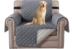 H.VERSAILTEX Reversible Quilted Chair Cover, Water Resistant Chair Slipcover Furniture Protector, Washable Chair Couch Cover 
